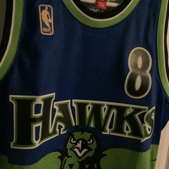 NWT Atlanta Hawks Mitchell & Ness Throwback Jersey Mens Medium - Picture 3 of 9